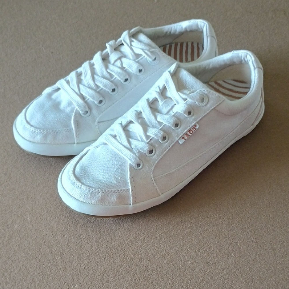 Taos Footwear Classic White Canvas Sneakers